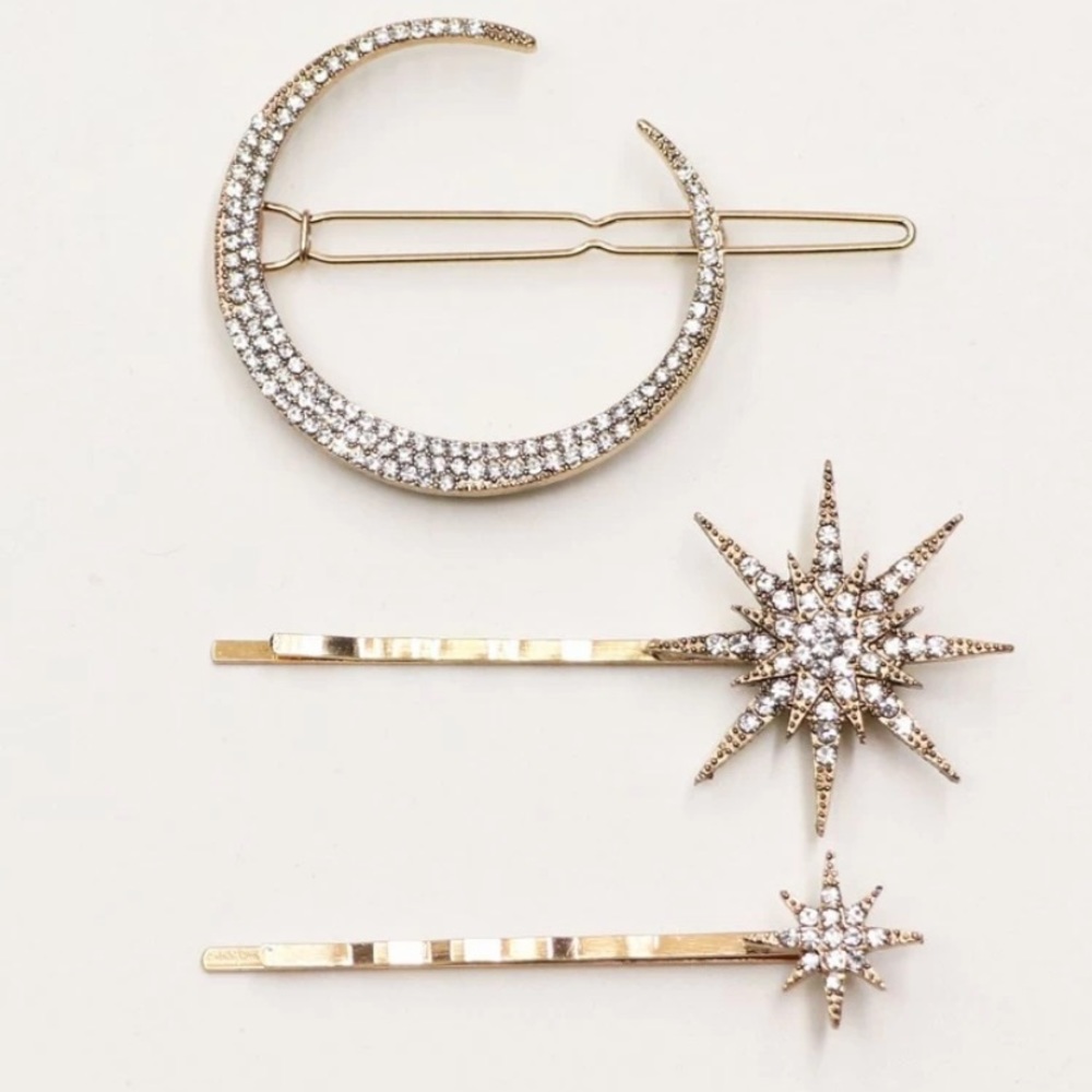 Anthropologie’s BHLDN Star Hair Pins Astria Hair Pin Set✨ - Picture 7 of 11